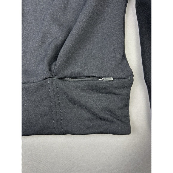 Athleta Women's S Black‎ Pullover Crop Half Zip Sweatshirt - Picture 12 of 13